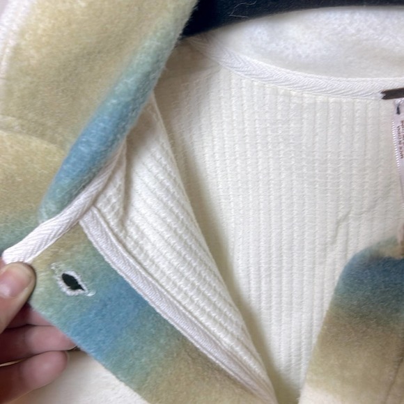 NEW Free People Ruby West Coat thermal lined shacket shirt jacket in Ivory combo - Picture 9 of 14